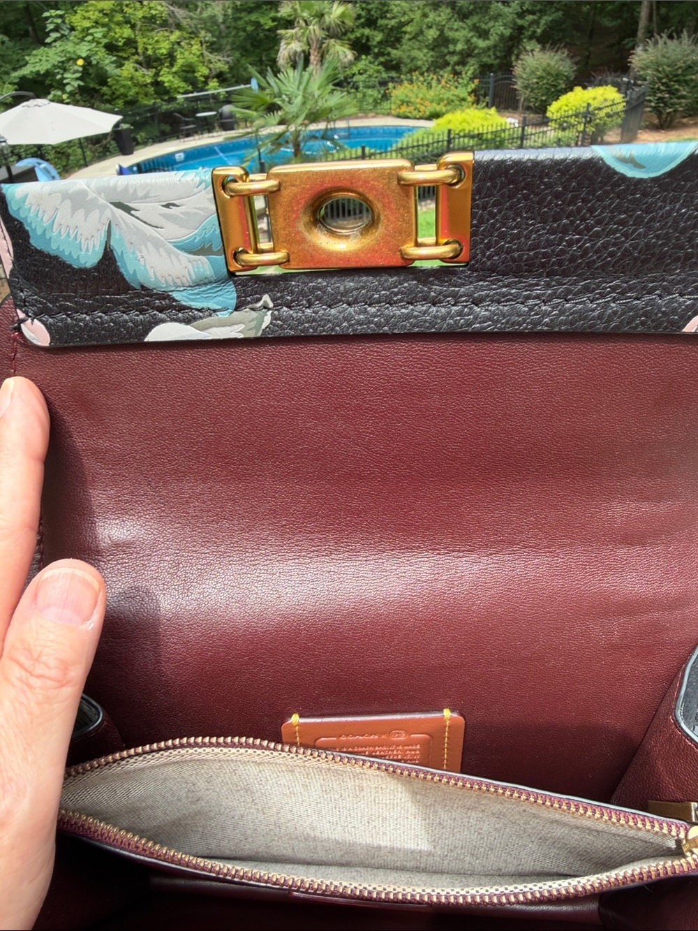 Coach Vintage Troupe Crossbody Kaffe Fassett Collaboration Bag RARE; added TAG - Picture 16 of 17